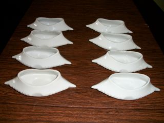 White Ceramic Crab Shell Baking Dishes - Ramkins