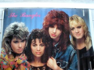 Rare The Bangles 1986 Vintage Music Poster