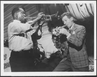 Louis Armstrong Danny Kaye Nbc Tv Photo Five Pennies Jazz R1959
