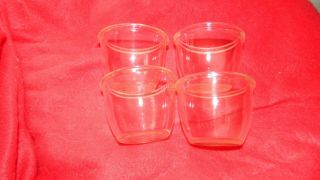 Pyrex Vintage 425 Custard Cups Set Of 4 Clear In Usa