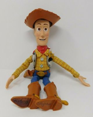 Disney Pixar Toy Story Pull String Woody Talking Doll W/ Hat Hasbro 2002 Rare