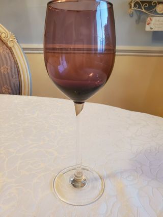 Lenox Tuscany Seasons Multicolor Crystal Water / Wine Glasses Goblets Set of 4 3