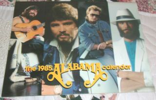 Vintage 1985 Country Band Alabama Calendar Orig Owner Orig Owner