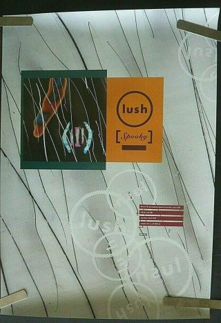 Rare Lush Spooky 1992 Vintage Music Store Promo Poster