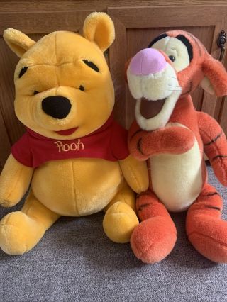 Mattel Winnie The Pooh Plush Stuffed Animal Bear 24 " Large Walt Disney Tigger