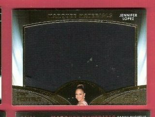 Jennifer Lopez Jumbo Worn Wardrobe Relic Swatch Card 2016 Leaf Pop Century Gold