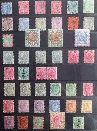 British India 1860 - 1946 Qv To Kgvi.  A Selection Of Stamps High C.  V£,