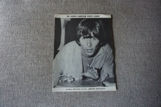 1965 Beatles Fan Club Usa Limited Exclusive George Harrison Photo Album