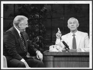 Johnny Carson The Tonight Show 1984 Nbc Tv Photo Ed Mcmahon