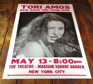 1996 Tori Amos Dew Drop Inn Tour Madison Square Garden Nyc Ny Concert Poster