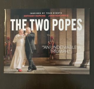 The Two Popes Movie Press Kit Fyc For Your Consideration Award Season Book