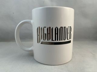 Vintage Highlander Tv Show White Promo Coffee Mug