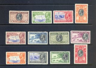 Cayman Islands Sg 96 - 107 1935 Gv Definitive Set M/m