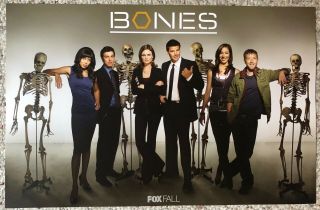 Bones Fox Tv Series Comic - Con Promo Poster Sdcc David Boreanaz Emily Deschanel