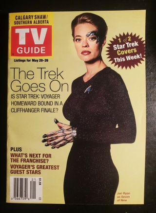 Tv Guide May,  20 - 26,  2000 - Star Trek Voyager - Jeri Ryan On Cover