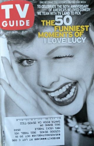 Tv Guide Oct.  13 - 19,  2001 Lucy 