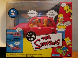 The Simpsons - Talking Family Car - World Of Springfield - Playmates - 2001