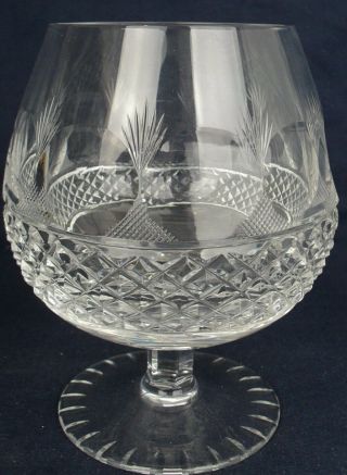 Crystal Brandy Glass Possibly Webb Or Edinburgh Quality