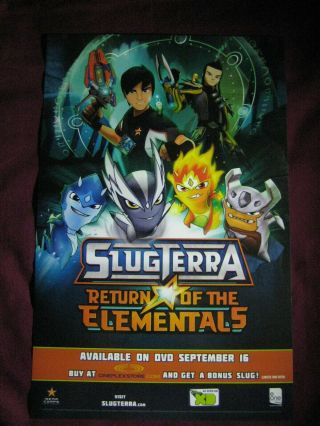 Slugterra Return Of The Elementals Tv Show Promo Poster Fan Expo Comic Con 2014