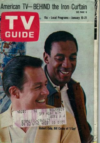 Vintage - Tv Guide Jan 15th 1966 - Bill Cosby - - Spy Cover - Very Good