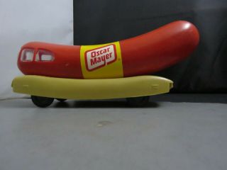 Oscar Meyer Company Hot Dog Shaped Mobile Plastic Miniature Toy Coin Bank