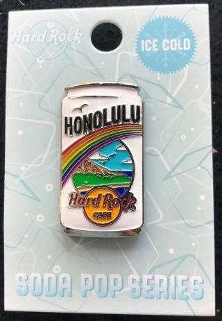 2020 Hard Rock Cafe Honolulu Hawaii Soda Pop Can Series Pin USA City LE 250 NOC 2