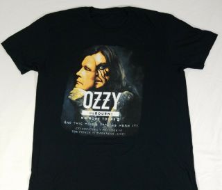 Ozzy Osbourne No More Tours 2 2018 Concert Tour Shirt Black Double Side Mens 2xl