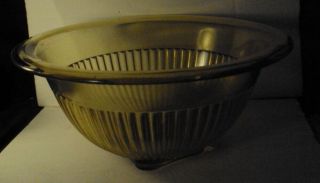 Federal Glass Mixing Bowl 11.  5 " Diameter Amber Largest Size