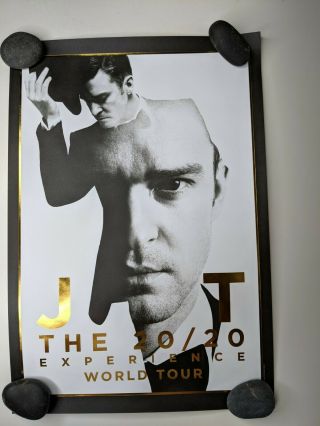Justin Timberlake Concert Poster 20/20 Experience World Tour 13x19 Numbered