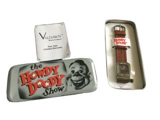 Rare Howdy Doody Show Watch In Tin Valdawn Watch Company