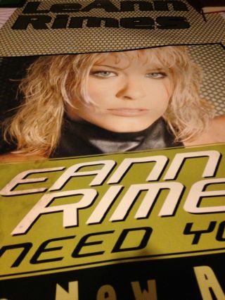 Huge Leann Rimes Vinyl Promo Banner 2001