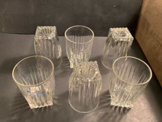 Federal Glass Park Avenue Set Of 6 Glasses 3 7/8 