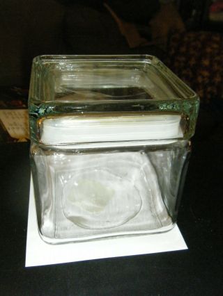 Anchor Hocking Square Canister Apothecary Jar