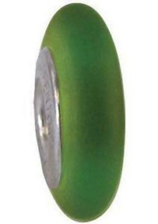 Fenton Art Glass Spacer Bead Made Usa " Velvet Avocado " Jena L Blair Retired Nip
