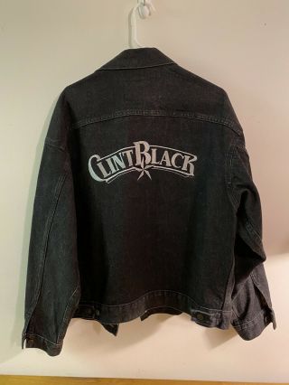 Rare Vintage 80s 90’s Clint Black Country Music Tour Denim Jacket Size Xl