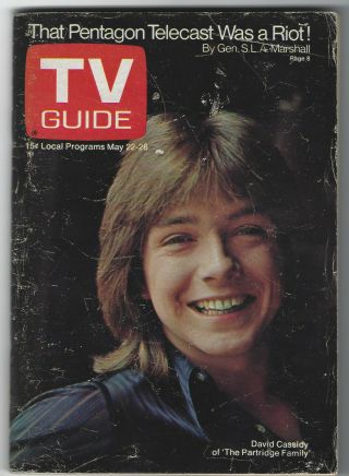 1971 Tv Guide - David Cassidy,  Stiller & Meara,  Ed Asner - York City Edition