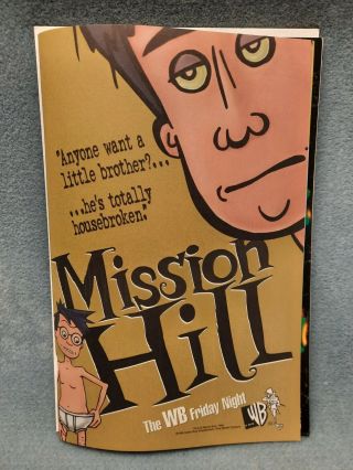 1999 Wb Tv Ad Page Animated Series Mission Hill
