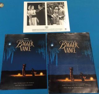 The Legend Of Bagger Vance (2000) Vintage Press Kit With Photo And Letter