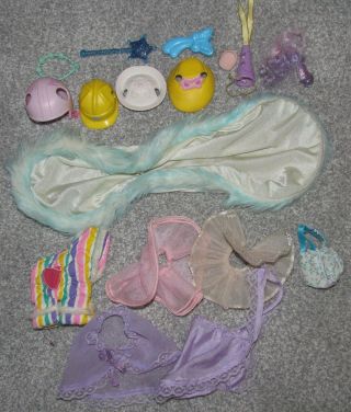 Vintage My Little Pony Accessories - Hats,  Clothes,  Wand,  And More