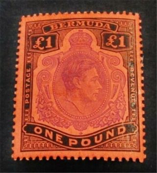 Nystamps British Bermuda Stamp 128a Og H $300 J15y2220