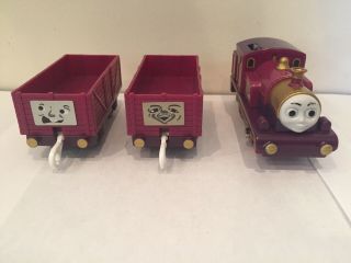 2000 Trackmaster Lady And 2 Troublesome Trucks Thomas & Friends Train Tomy Magic