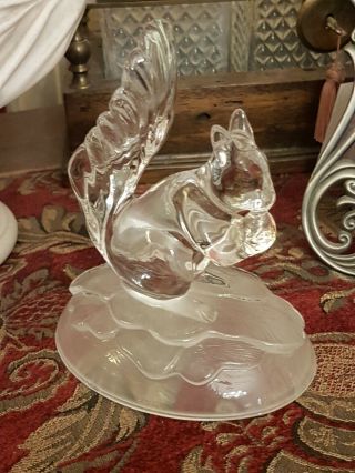 Vintage Rcr Royal Crystal Rock Italian Art Glass Figurine - Squirrel