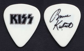 Kiss Bruce Kulick Signature White Guitar Pick - 1992 Revenge Club Tour