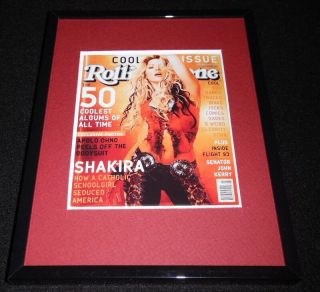 Shakira Framed April 11 2002 Rolling Stone Cover Display