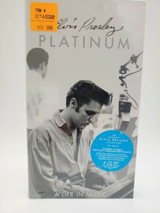 Platinum: A Life In Music By Elvis Presley 4 Cd Box Set July 1997