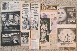 Lindsay Wagner Bionic Woman Tv Clippings Ads Jon - Erik Hexum Marcus Welby Guest
