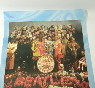 Vtg The Beatles Sgt Peppers Lonely Hearts Club Band 1987 Poster Anabas 24.  5 
