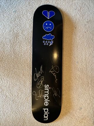 Simple Plan Signed Skateboard