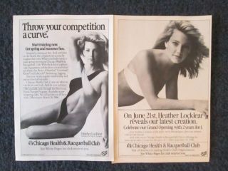 Heather Locklear Dynasty & Melrose Place Star 2 Full Page Ads Chicago Health