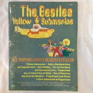Rare 1968 Beatles Yellow Submarine Song Book